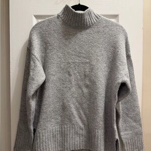 Gray Turtleneck Sweater